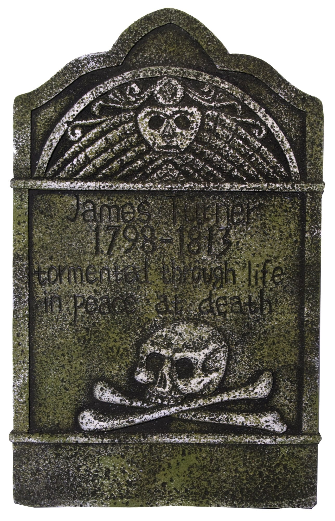 Old Graveyard Skull & Crossbones Tombstone