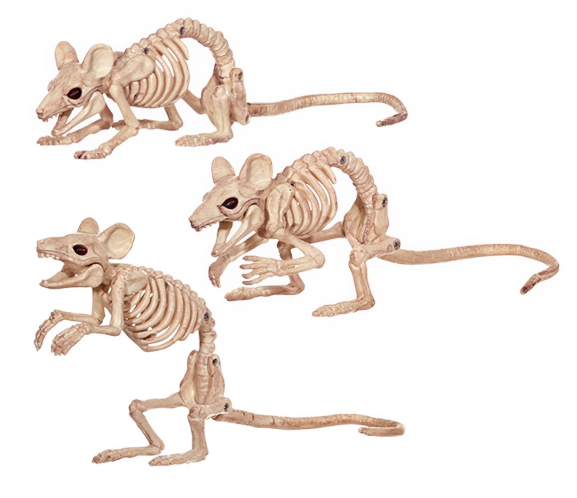 Skeleton Mice Figurines