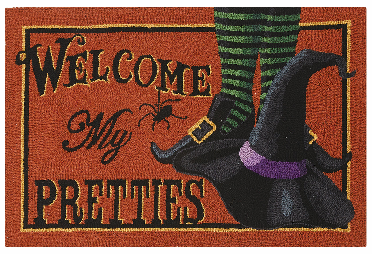 Welcome My Pretties Witch Rug