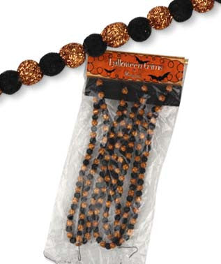 Glittered Bead Garland Halloween