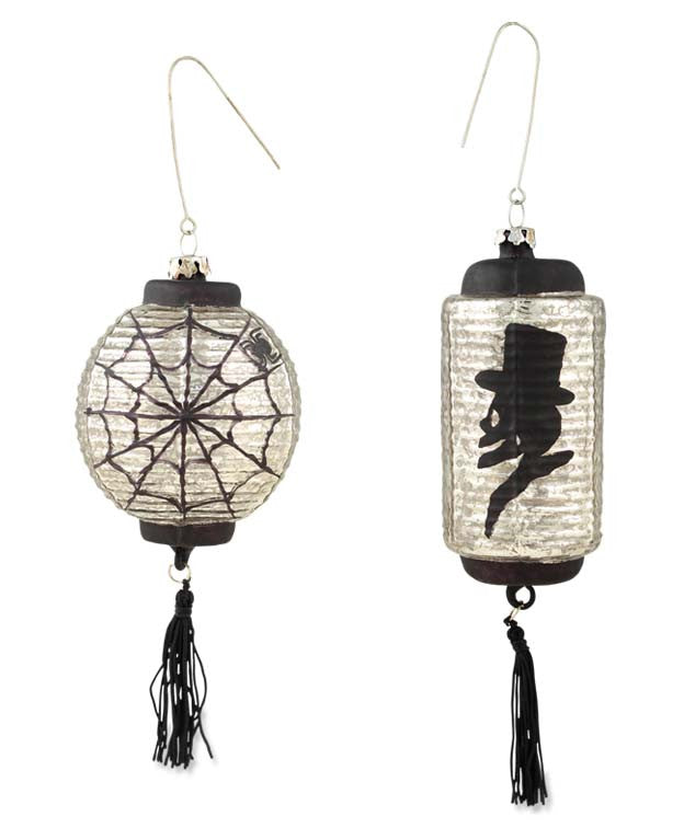 Silhouette Silver Lantern Ornaments