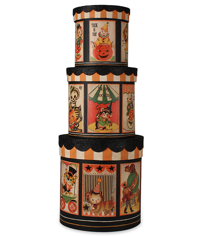 Retro Halloween Circus Boxes