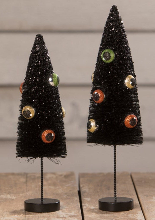 Eerie Eyeball Bottle Brush Trees