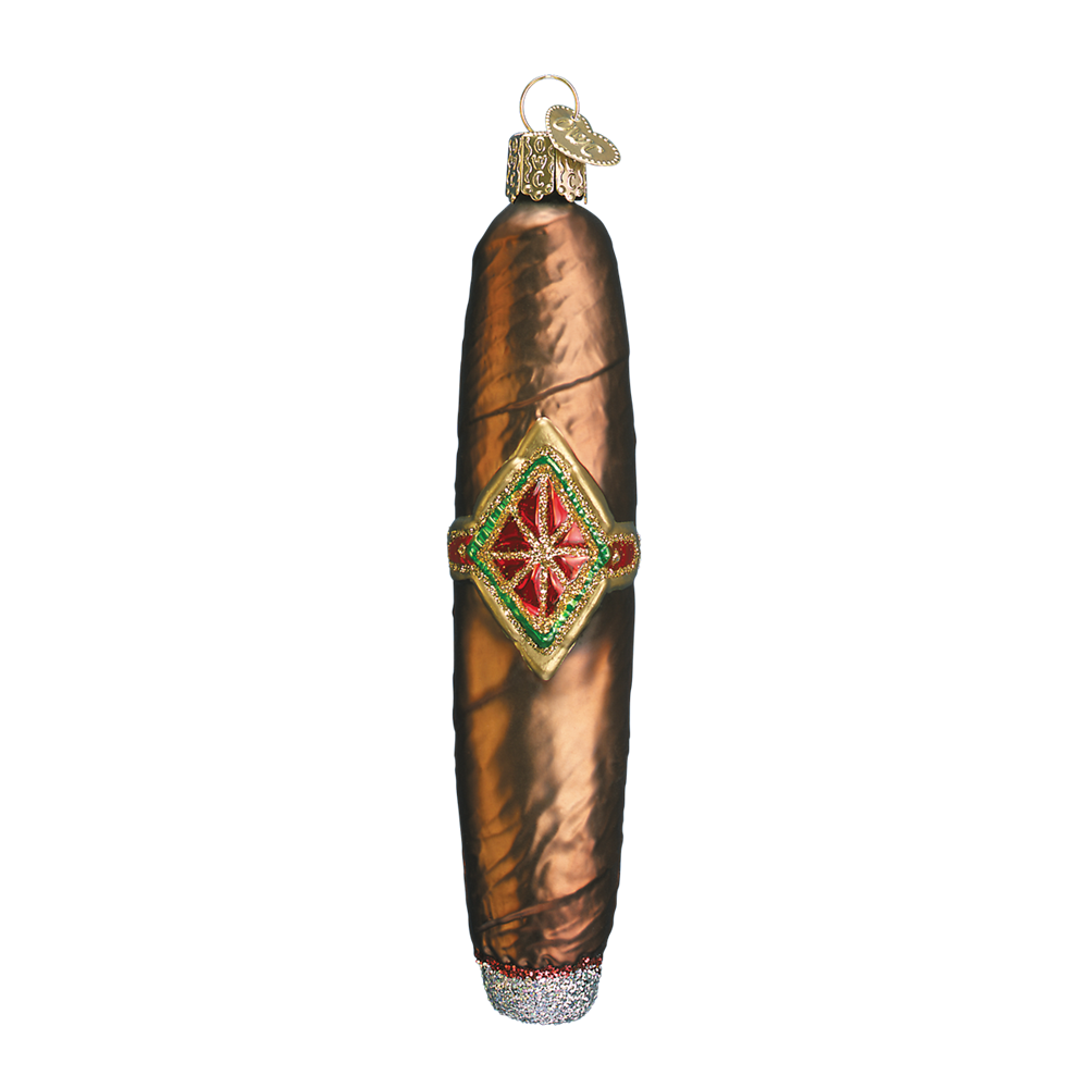 Glass Cigar Ornament
