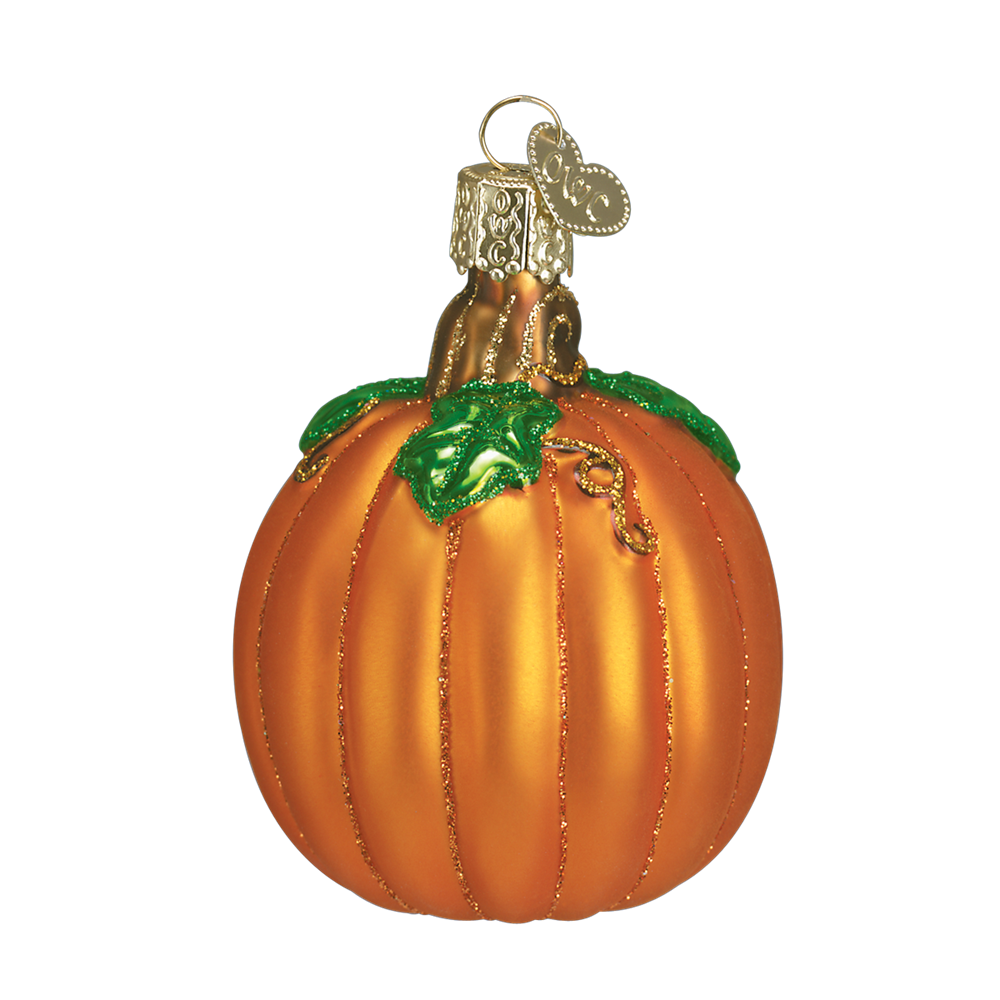 Glass Pumpkin Ornament