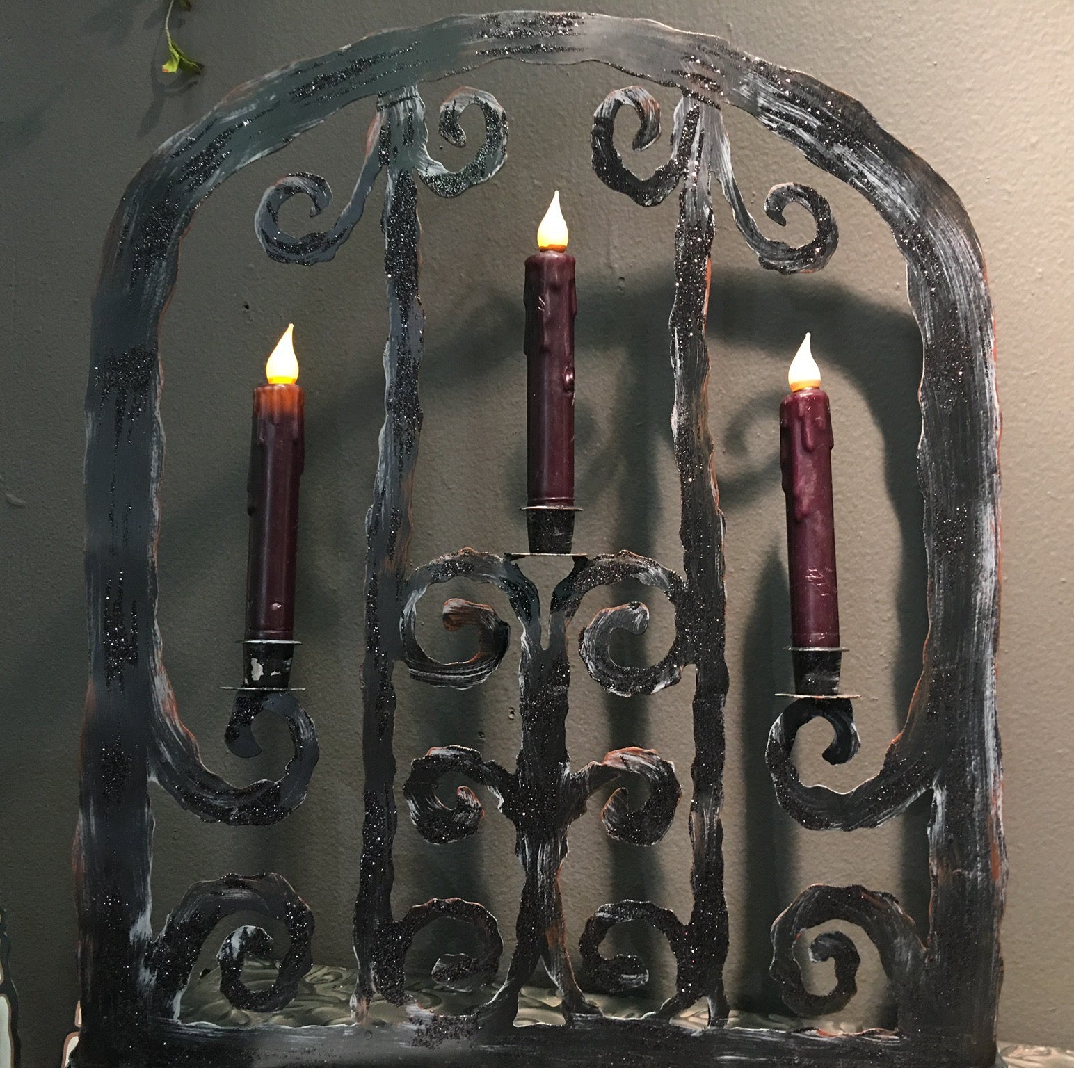 Haunted Halloween Gate Candelabra