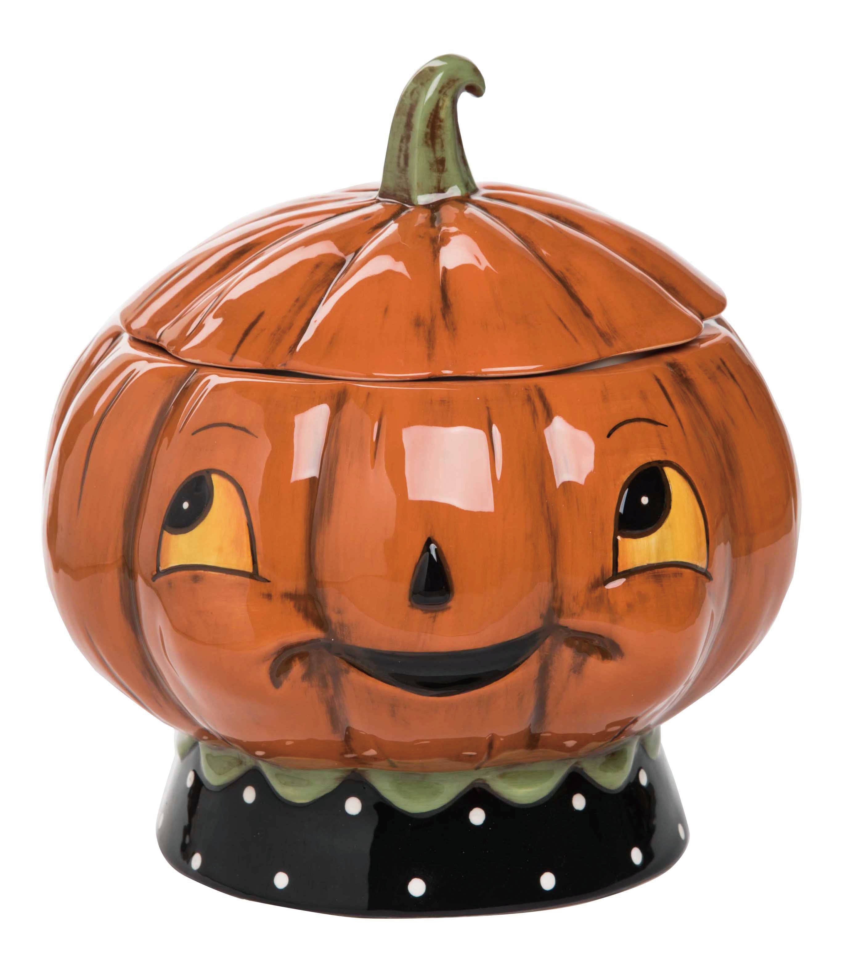 "Jackie Pumpkin Sugar Cookie Jar, Johanna Parker"