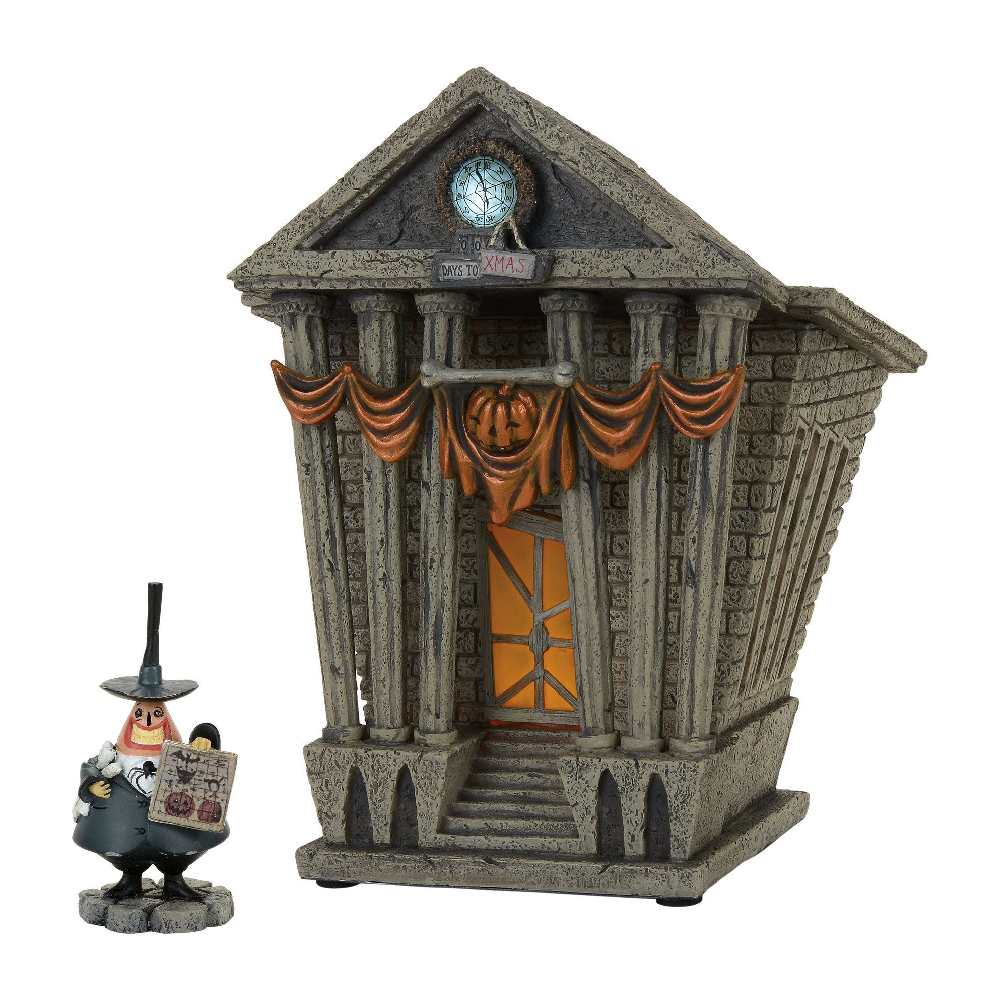 Halloween Town City Hall & Mayor Figurine Set