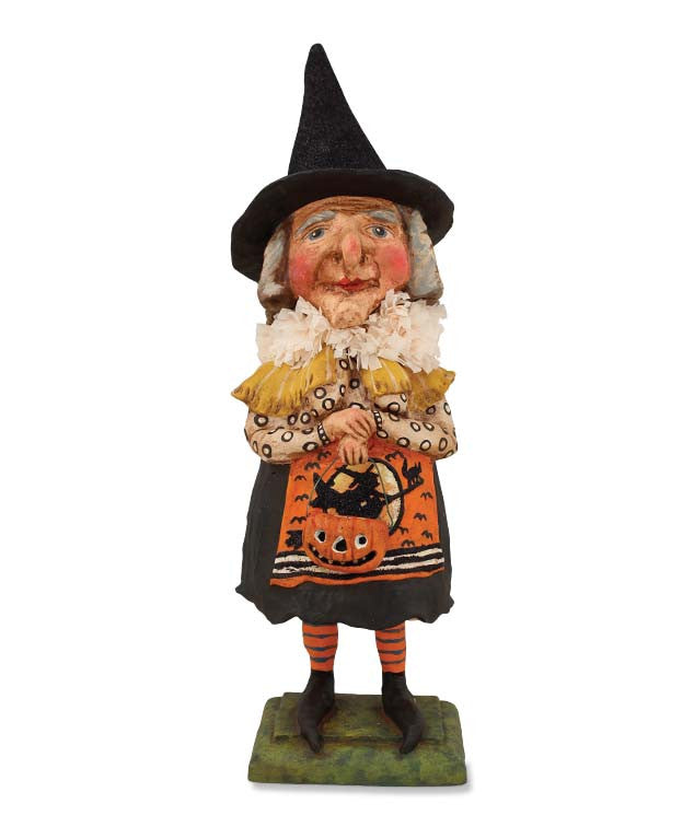 Old Witch with Jack O Lantern