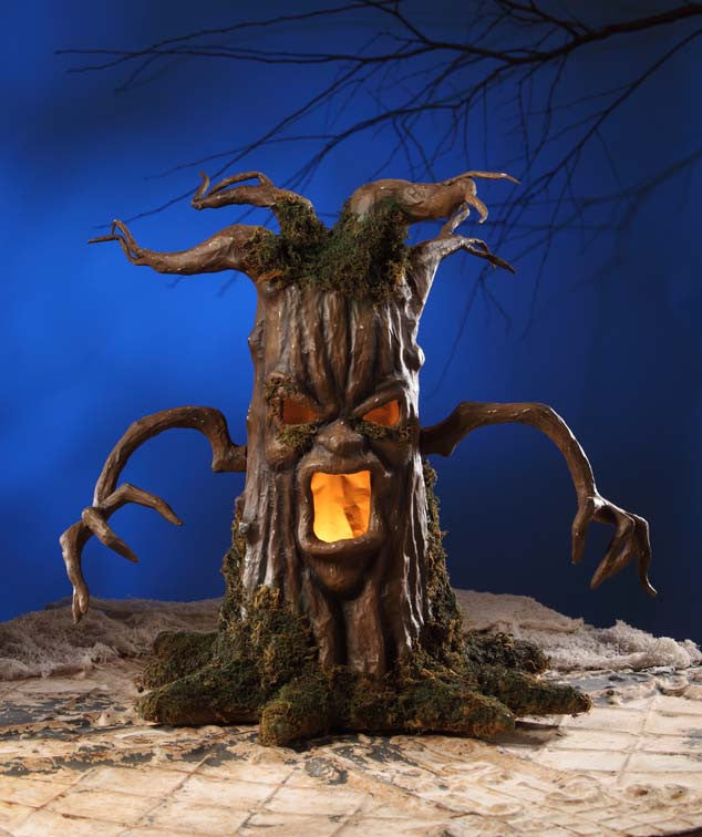 Paper Mache Haunted Tree