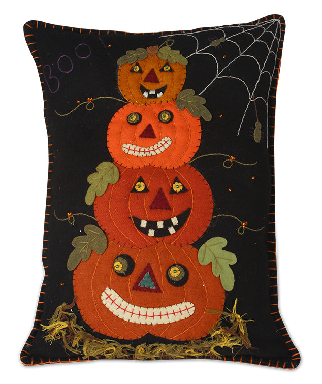 "Pumpkin Topiary Pillow, Felt"